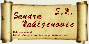 Sandra Makljenović vizit kartica
